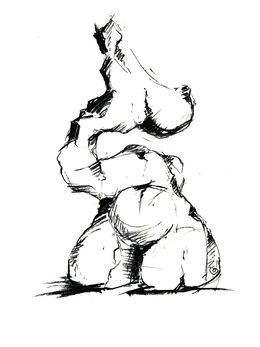 Dessin, Dessin Étude 3, Sandrine Verdier