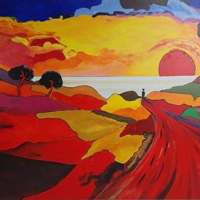Gemälde, Un couchant d'Automne, Jean Duquoc