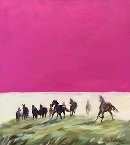 Peinture, Pink Sky, Inga Makarova