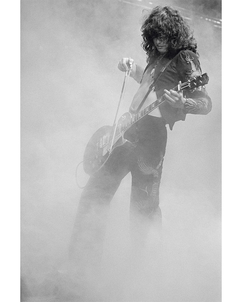 Terry O'Neill, Jimmy Page at Earls Court Exhibition Centre (S) Terry O'Neill, Jimmy Page at Earls Court Exhibition Centre (S)