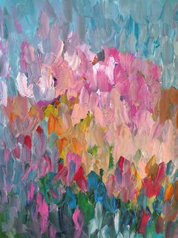Painting, Floral summer garden, Natalya Mougenot