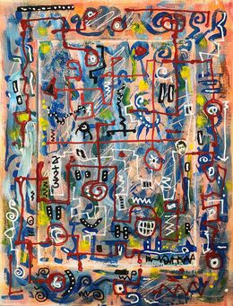 Peinture, Bajo vidrio, Patopalomo
