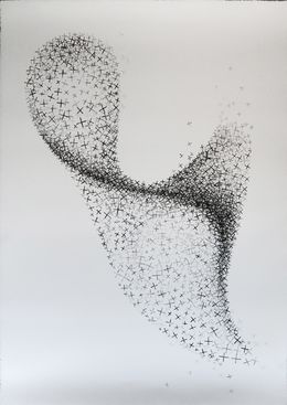 Fine Art Drawings, Murmure 5, série Murmuration, Edith Basseville