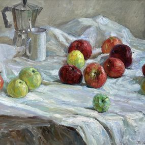 Peinture, Still life with apples, Mishurovsky Victor