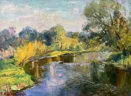 Painting, Summer morning by the river, Mishurovsky Victor