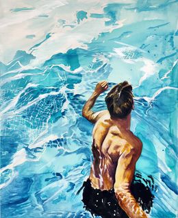 Painting, Eclaboussé d'eau et de lumière, Maude Ovize