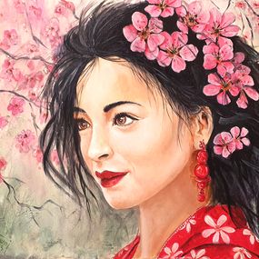 Painting, La belle de Kyoto, Bruno Feitussi