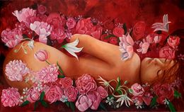 Gemälde, Les fleurs du bien, Bruno Feitussi