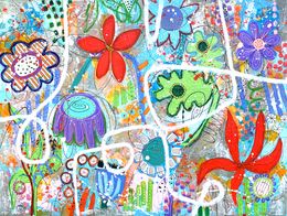 Peinture, Fleurs, petit bonheur du matin, RogerM