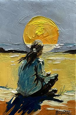 Painting, Golden Sunset, Vahe Bagumyan