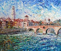 Painting, Ponte Pietra, Antonino Puliafico