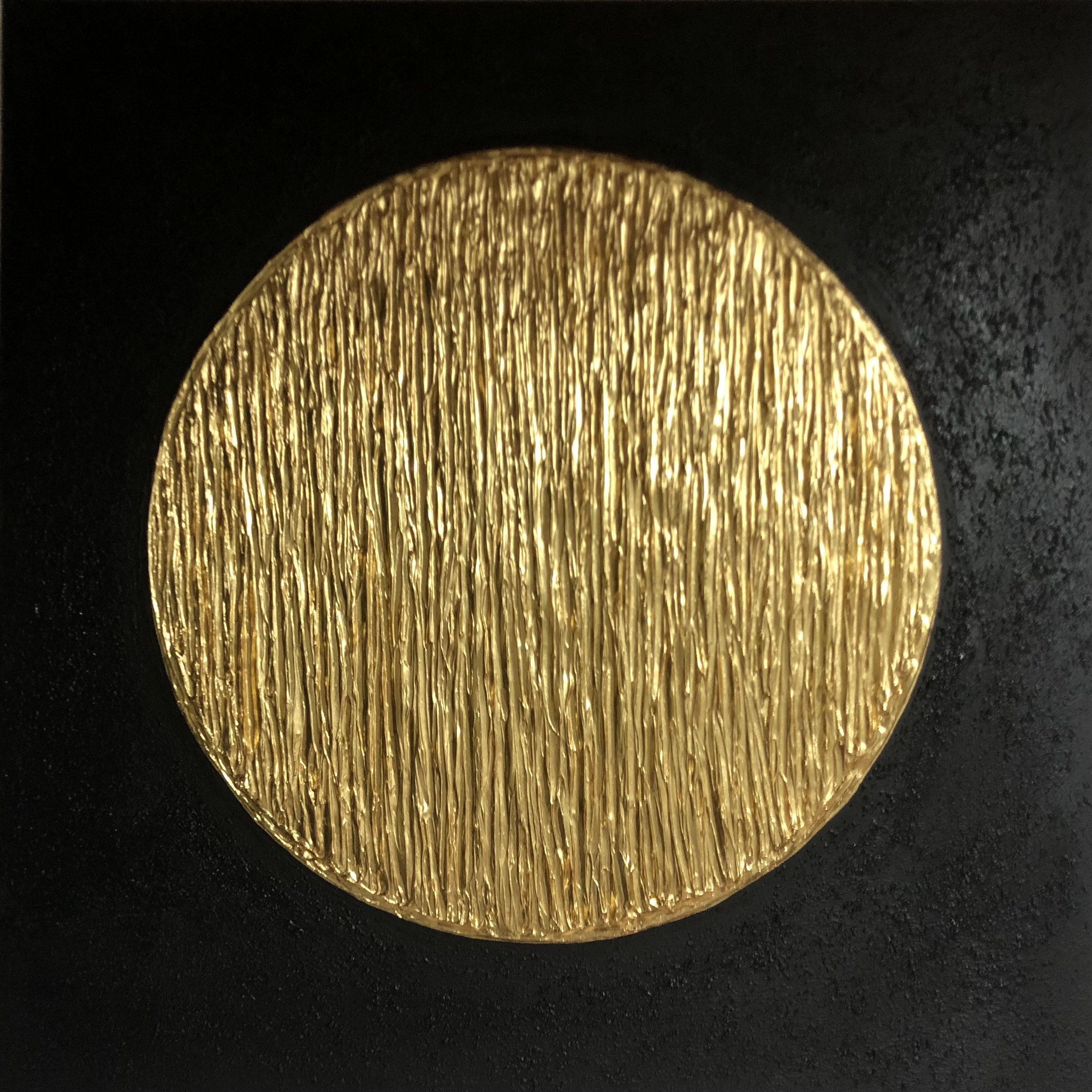 Nataliia Krykun, From the series Full Moon - 3D black gold, textured gold leaf Nataliia Krykun, From the series Full Moon - 3D black gold, textured gold leaf