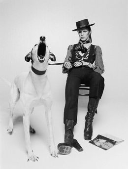 Photography, David Bowie with Jumping Dog, view 2 (S), Terry O'Neill