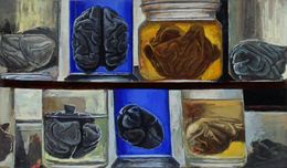 Painting, Cerveaux de petits mammifères, Stéphane Belzère