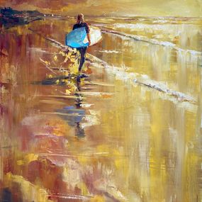 Gemälde, Sunset for Surfing, July Kinart (Prykina)