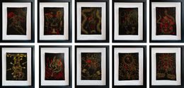 Painting, Set of 10 Arcanos. From the Ventura Series, María José Franco Maldonado
