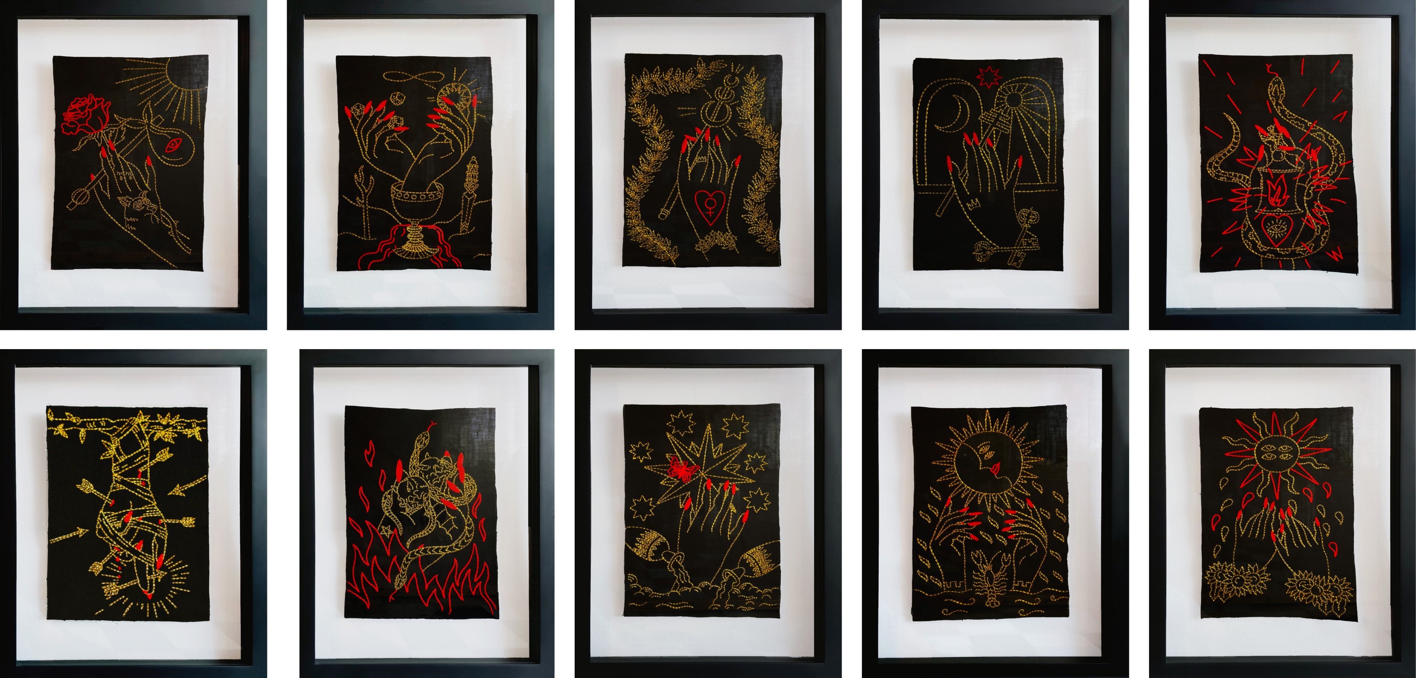 María José Franco Maldonado, Set of 10 Arcanos. From the Ventura Series María José Franco Maldonado, Set of 10 Arcanos. From the Ventura Series