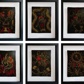 Gemälde, Set of 10 Arcanos. From the Ventura Series, María José Franco Maldonado