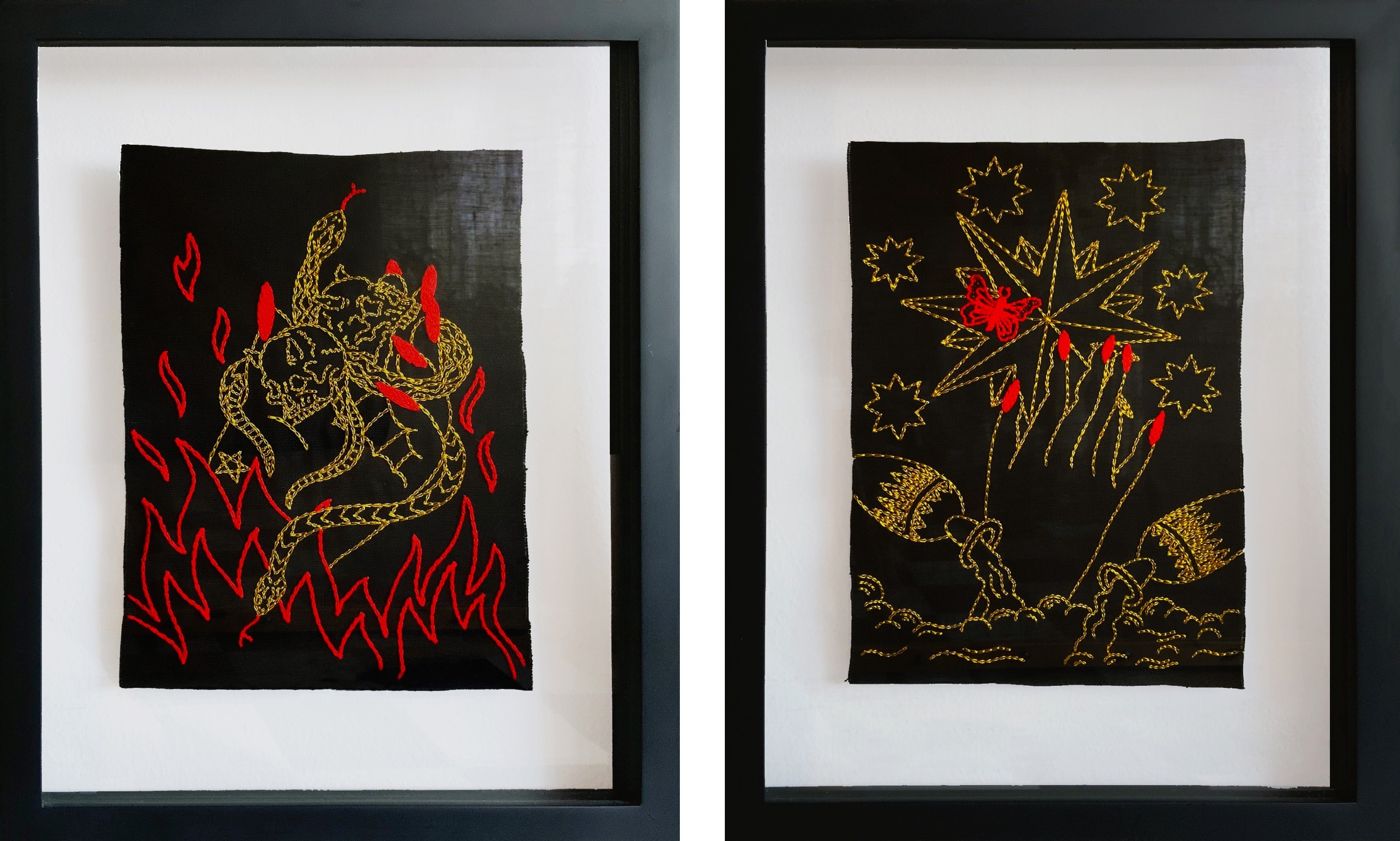 María José Franco Maldonado, The Devil and The Star, Diptych María José Franco Maldonado, The Devil and The Star, Diptych