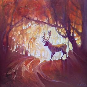 Gemälde, Forest Sentinel, Gill Bustamante