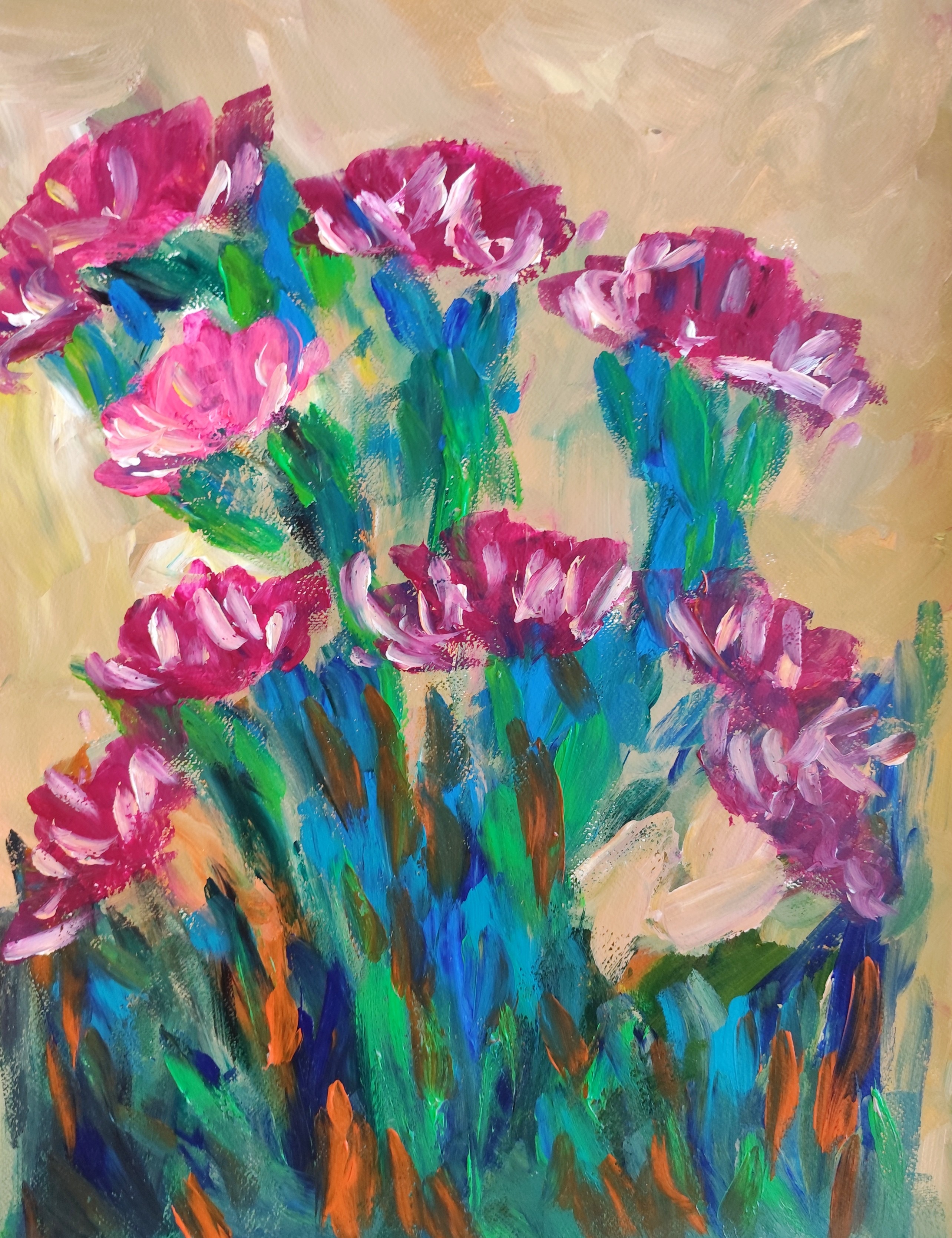 Natalya Mougenot, Summer flowers of joy Natalya Mougenot, Summer flowers of joy
