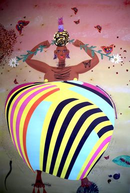 Peinture, Queen Crowned in Pineapple, Kim Soo Young