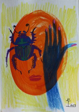 Peinture, Face of Women with Insects, Kim Soo Young