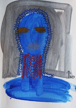 Gemälde, Face of Women with Insects, Kim Soo Young