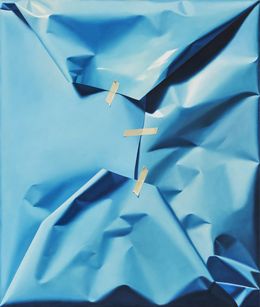 Gemälde, Packed Blue Ocean, Yrjö Edelmann