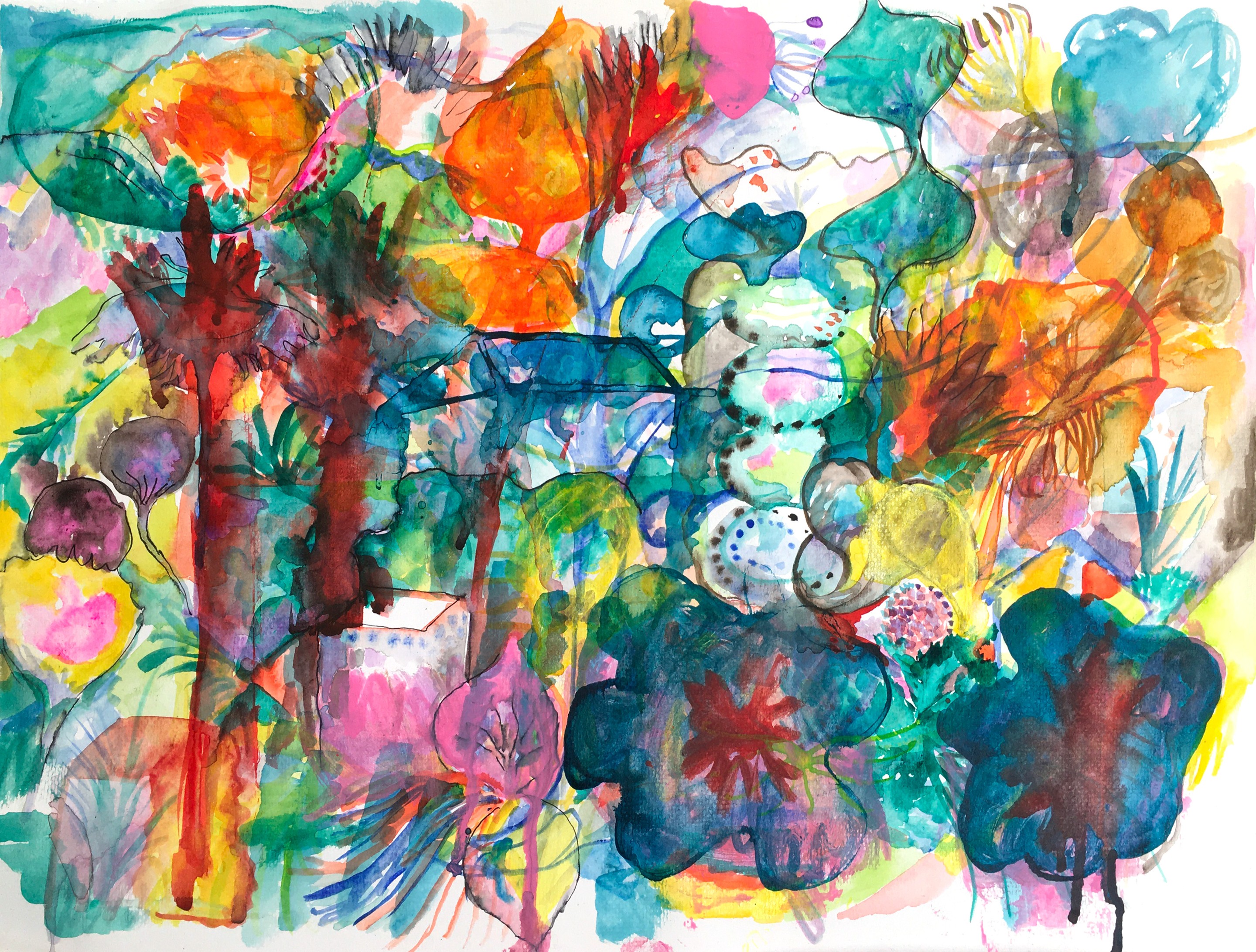Isabelle Marie, Paysage aux deux arbres Isabelle Marie, Paysage aux deux arbres