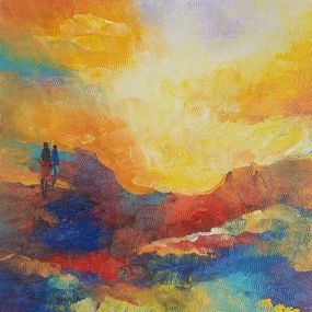Gemälde, Viewing The Sun 3, Paul Akiiki