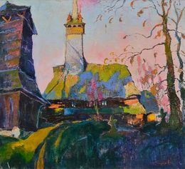 Gemälde, Evening Bells, Alexander Shandor