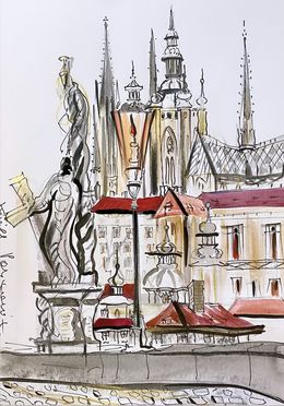 Dessin, At The Charles Bridge, Kirill Postovit