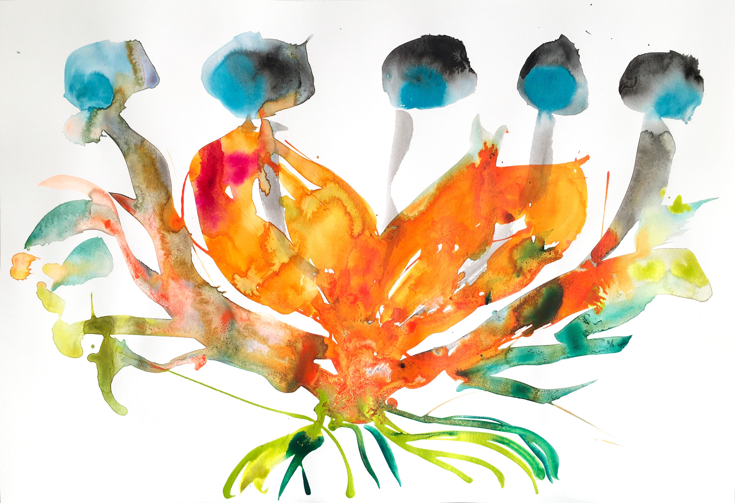 Isabelle Marie, Cinq fleurs bleues Isabelle Marie, Cinq fleurs bleues