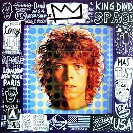 Painting, Bowie Space oddity, Spaco