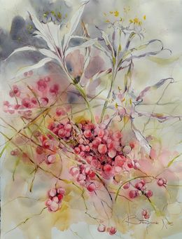Gemälde, Fleurs/Sur la plage abandonnée/ Série "24 bouquets de saison", Nadia Bodnar