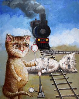 Gemälde, Cats, Rakhmet Redzhepov (Ramzi)