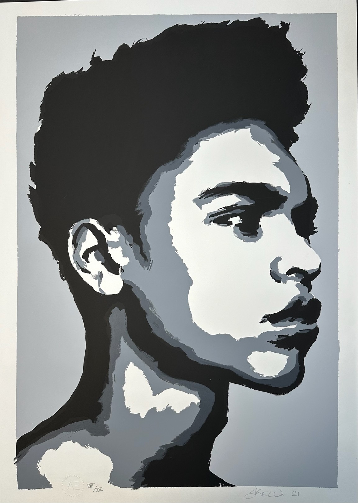 Kelu Abstract, Harlem Dude rehausse VIII/XII Kelu Abstract, Harlem Dude rehausse VIII/XII