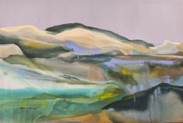 Painting, Dripping greens, Vanessa Onuk