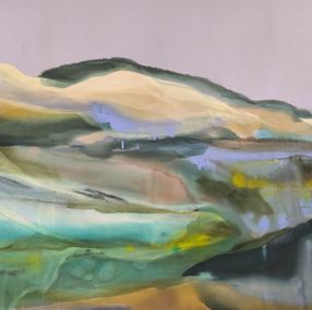 Gemälde, Dripping greens, Vanessa Onuk