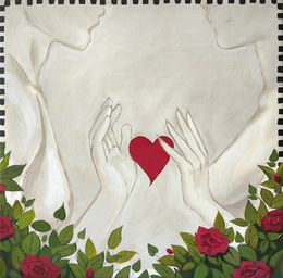 Gemälde, Blooming love, Romanticization series, Olha Vlasova