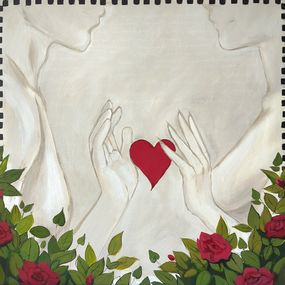 Gemälde, Blooming love, Romanticization series, Olha Vlasova