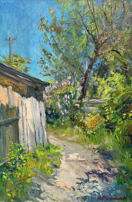 Painting, When the lilac blooms, Mishurovsky Victor