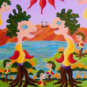 Gemälde, Le cri de la Nature, Françoise Leblond
