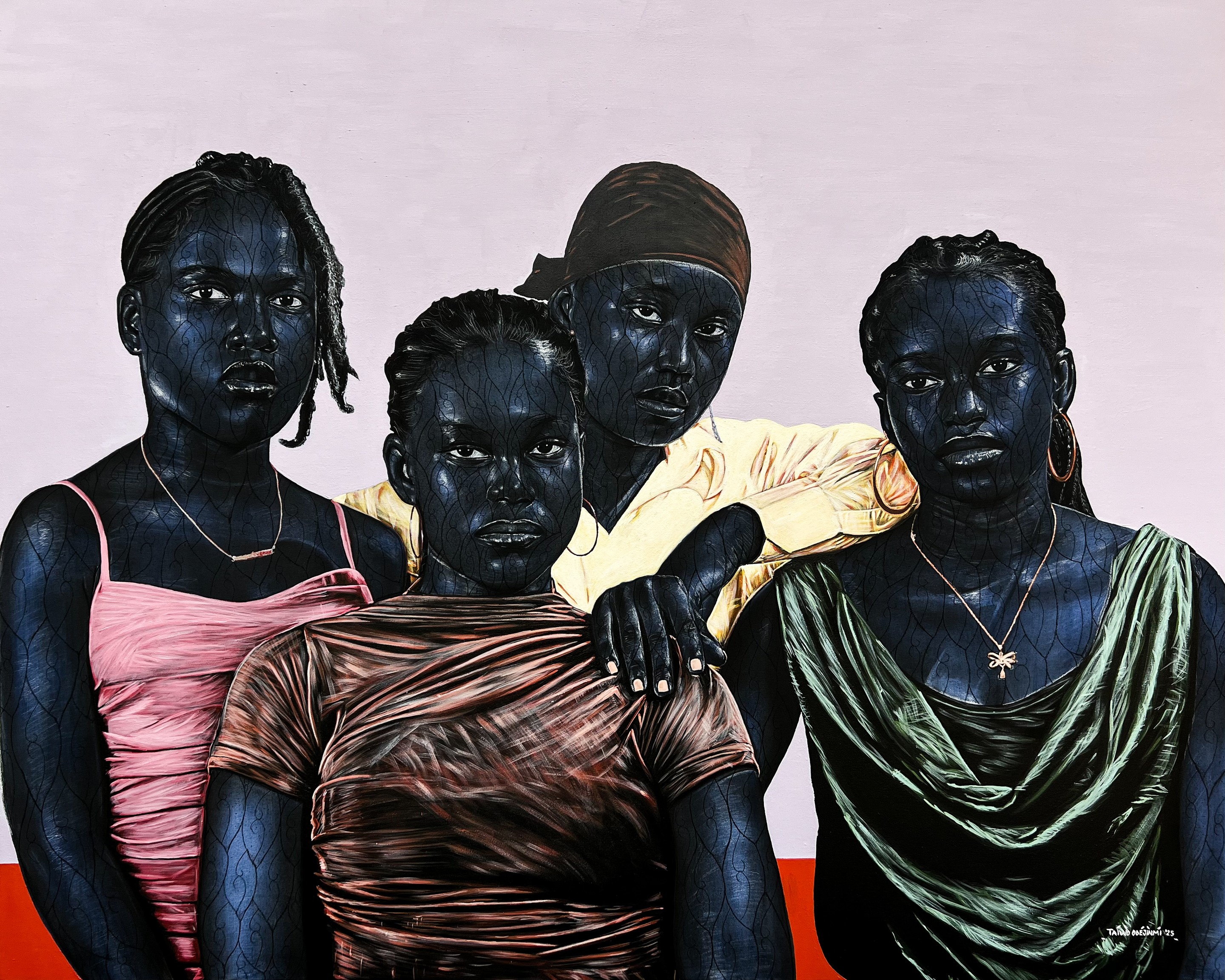 Taiwo Odejinmi, Side by Side (We Journey Through Life Together) - 21st Century, Contemporary Taiwo Odejinmi, Side by Side (We Journey Through Life Together) - 21st Century, Contemporary