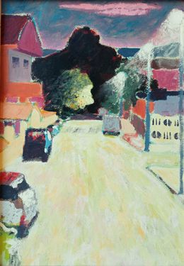 Peinture, Via Lazio di sera, Luigi Iona