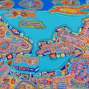 Painting, Sur la route des aborigènes, Sophie Petetin
