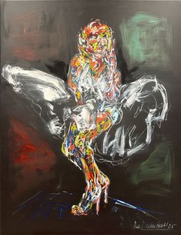Painting, Marilyn Monroe - frei interpretiert, Nicole Leidenfrost