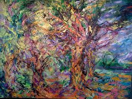 Painting, The Forest, Anna Privaloff