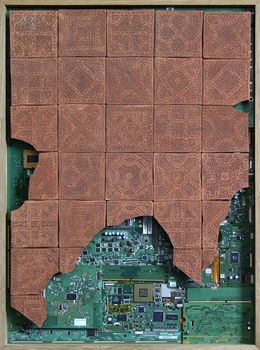 Gemälde, Faïence n°6, Julien Barriol